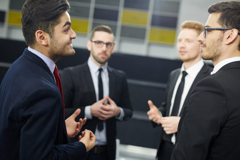 CEOs in the middle of discussion at the CEO summit