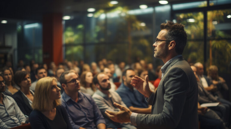 Top c level executives gathered at leadership conference